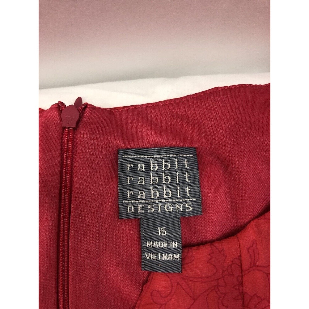 NEW Rabbit Rabbit Rabbit Rabbit Designs Sleeveless Dresses SIZE 16 ORANGE(A19) - Picture 2 of 6